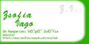 zsofia vago business card